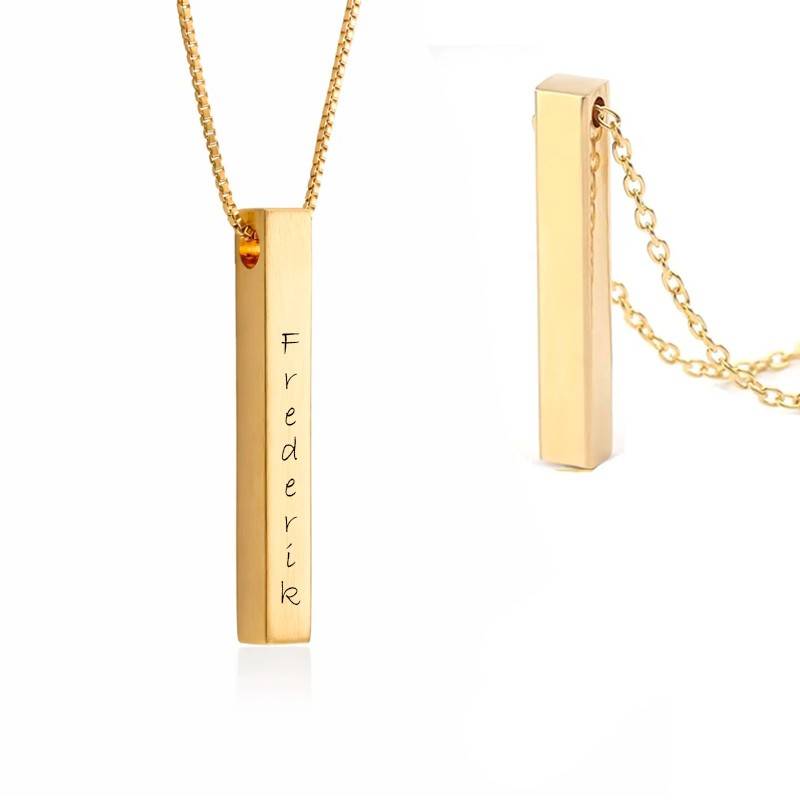 Dahl Stav forgyldt vedhæng inkl. kæde