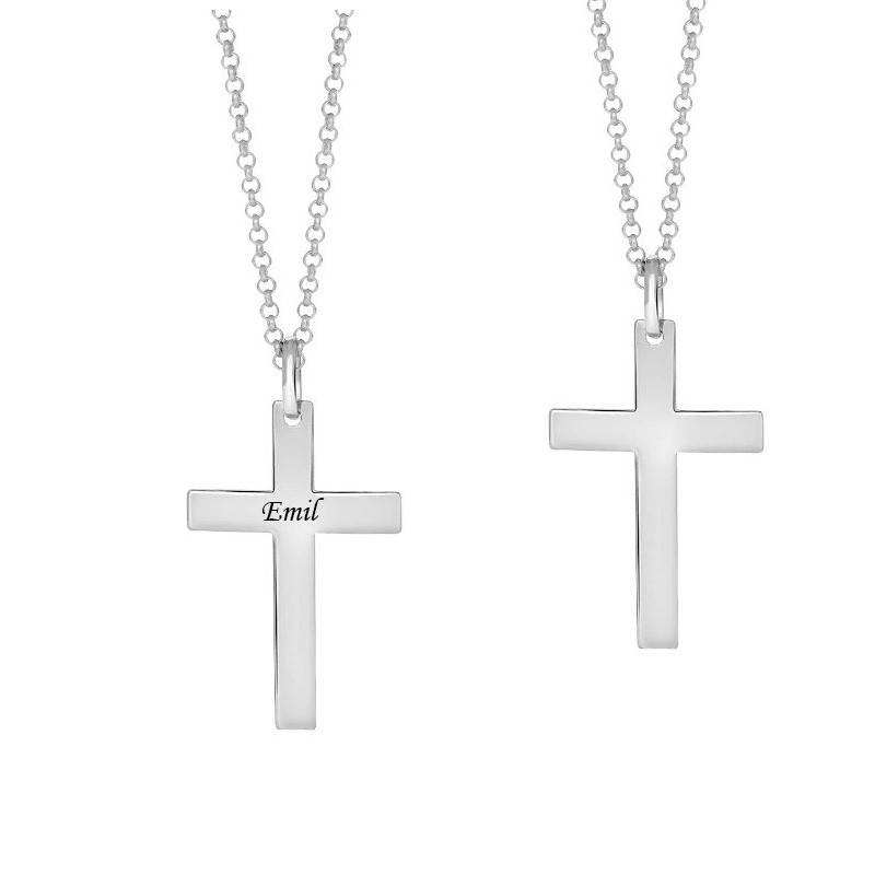 SON of Noa stål kors 20 x 29 mm inkl. kæde