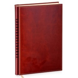 Gæstebog med mønster til Bryllup - Brun - B5