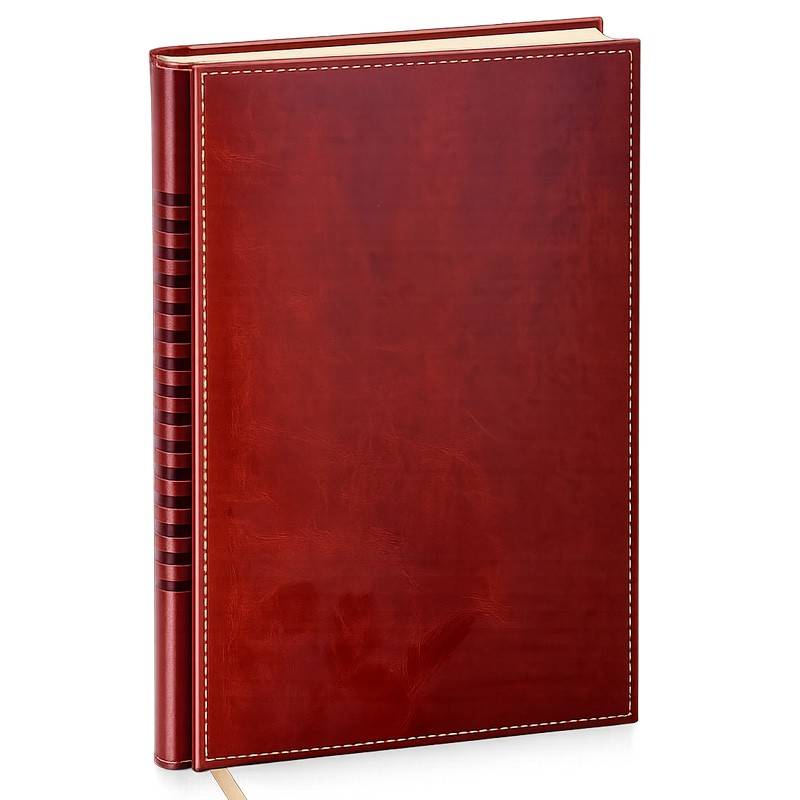 Brun Gæstebog med mønster B5