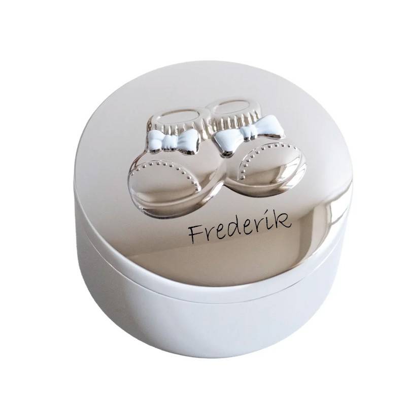 Nordahl Andersen Forkromet smykkeskrin m. sko - lyseblå