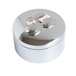 Nordahl Andersen Forkromet smykkeskrin m. sko - Lyserød