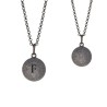 SON of NOA rund cracked sølv vedhæng inkl. kæde