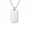 Dogtags stål 30 x 50 mm med indgraveret billede