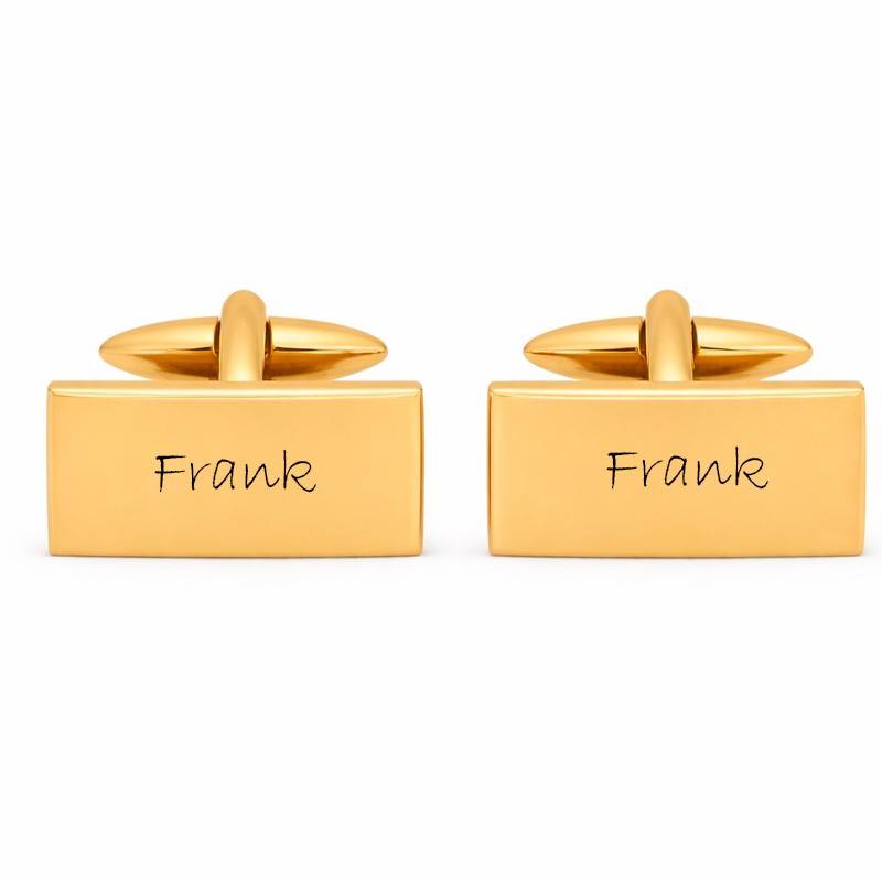 Nordahl Andersen Manchetknapper IP forgyldt børstet