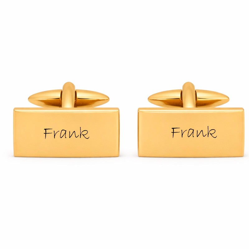 Nordahl Andersen Manchetknapper IP forgyldt børstet