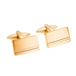 Nordahl Andersen Rustfri stål manchetknapper IP Gold