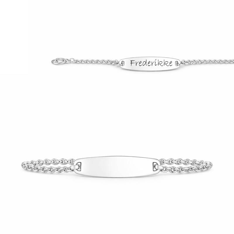 Scrouples Pladearmbånd sølv 14 cm