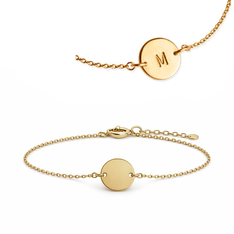 Scrouples Lovetag armbånd forgyldt 17 + 2 cm