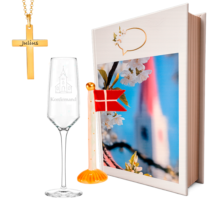 Konfirmations gaveæske til ham stor