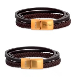 Force armbånd 3 rk. brunt...