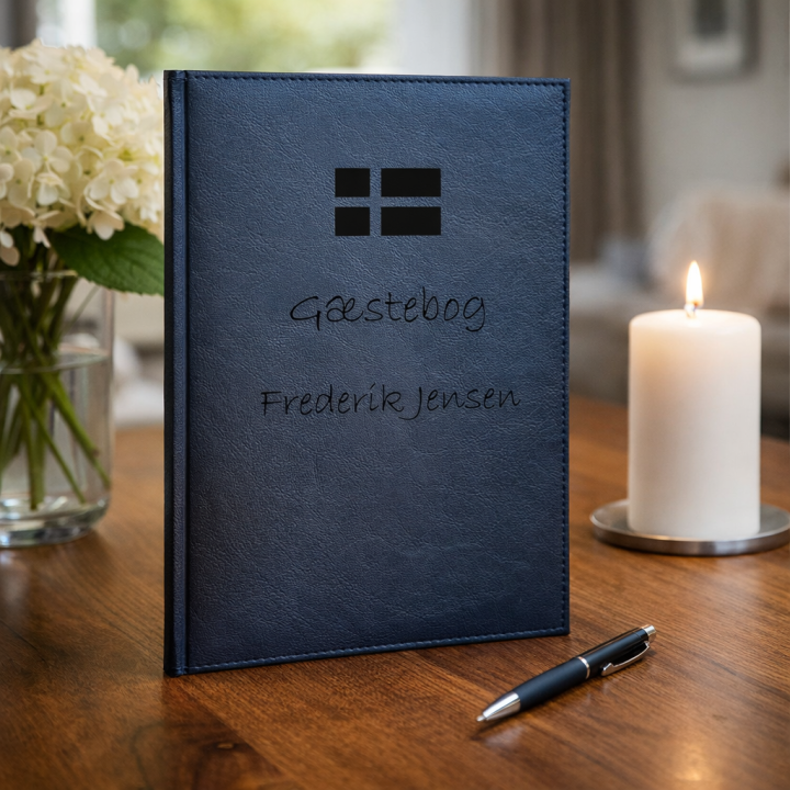 Elegant og stilfulde gæstebøger - Eksklusiv og gratis gravering