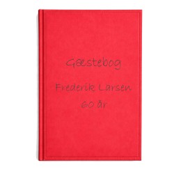 Gæstebog Rød uden linjer...