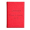Gæstebog Rød til uden linjer 17,5 x 24,5 cm