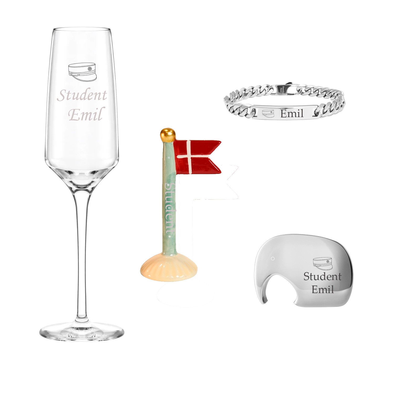 Studenter gaveæske til ham