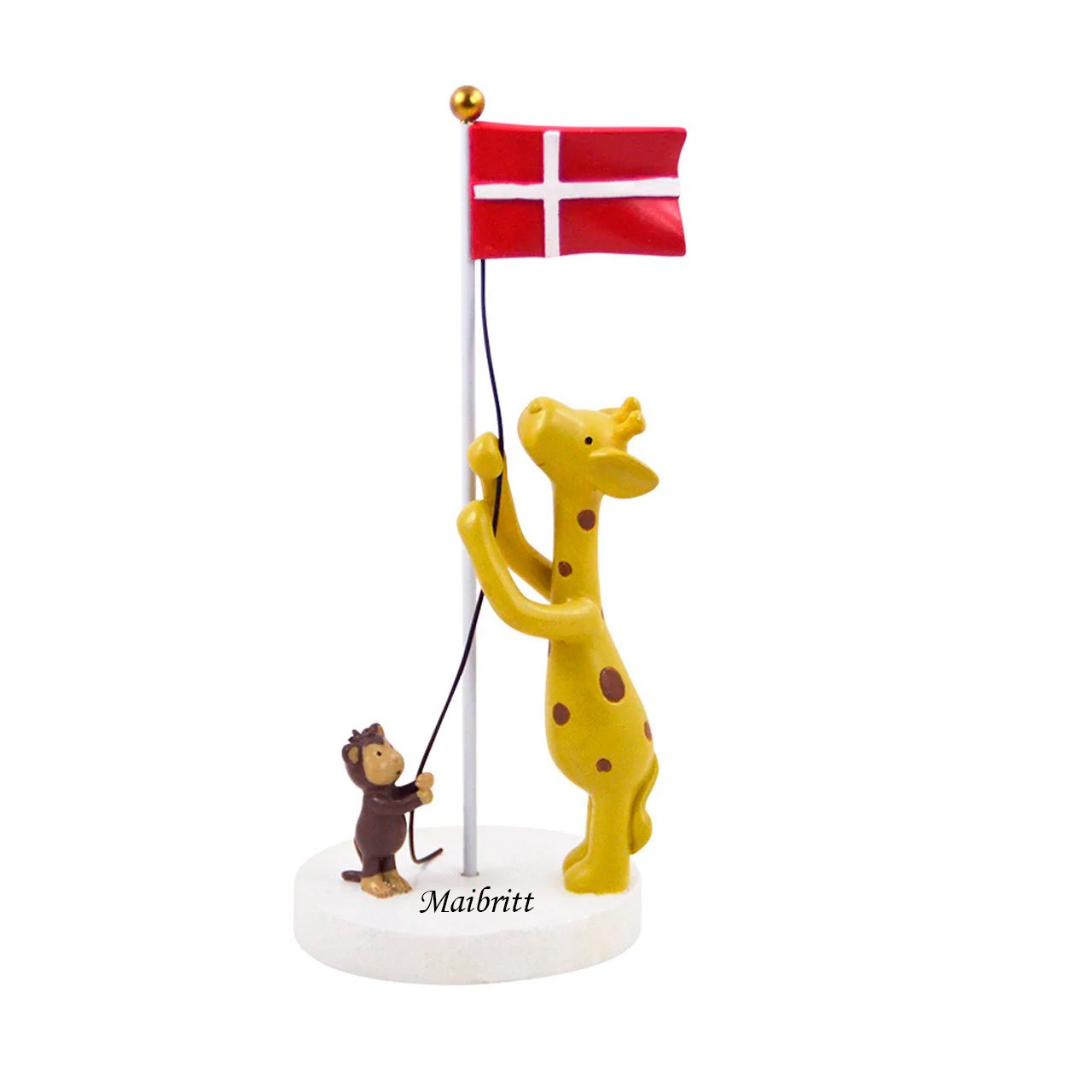 Kids by friis - Bordflag, giraf og abe