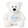 Navnebamse - BOBBY Bjørn - Hvid - 41 cm