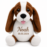 Broderings Bamse med navn - Hund - 40 cm