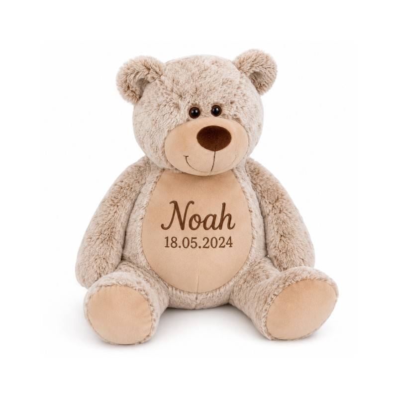 Navnebamse - Benjamin Bjørn - Lys brun - 40 cm