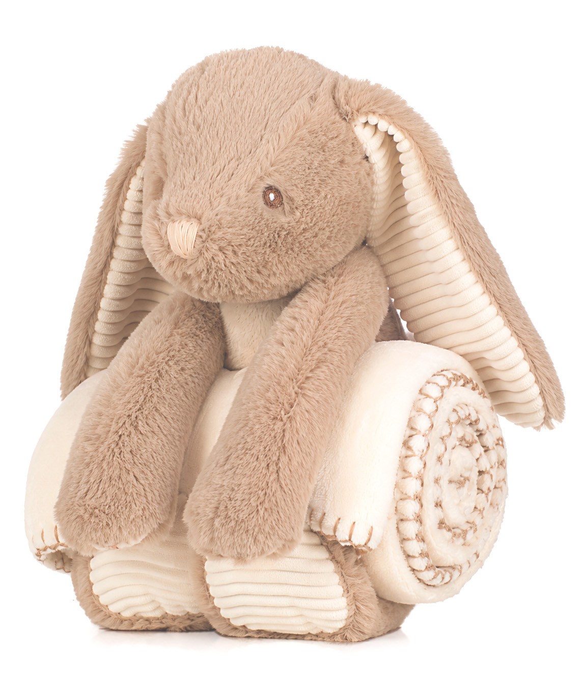 Navnebamse - Brun Kanin med tæppe