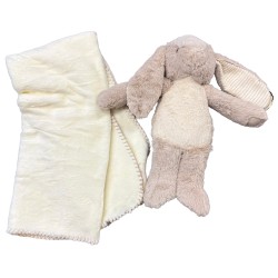 Navnebamse - Brun Kanin med tæppe
