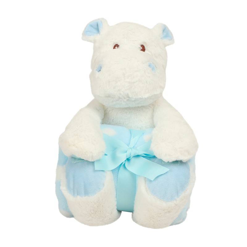 Navnebamse - Hippo den blå flodhest med tæppe
