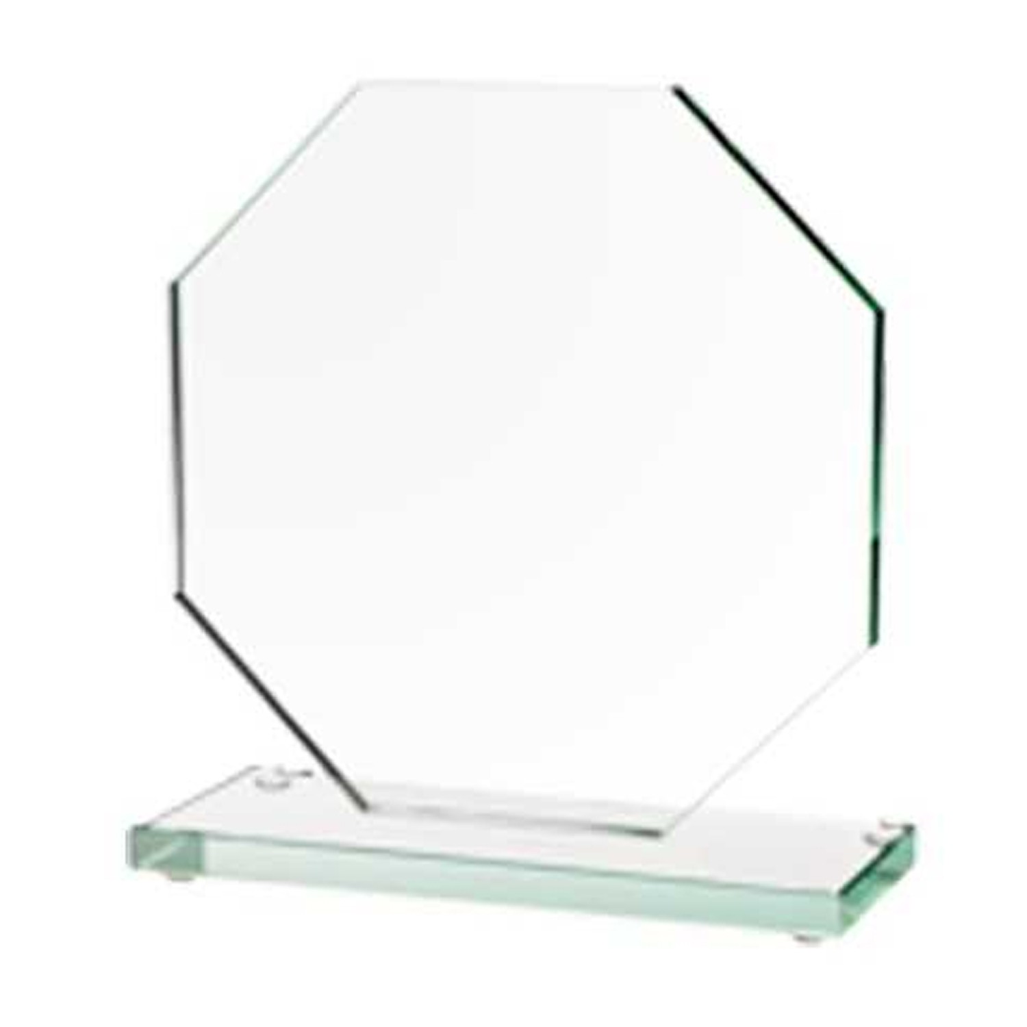 Pokal glas oktagon stor 20 x 20 cm