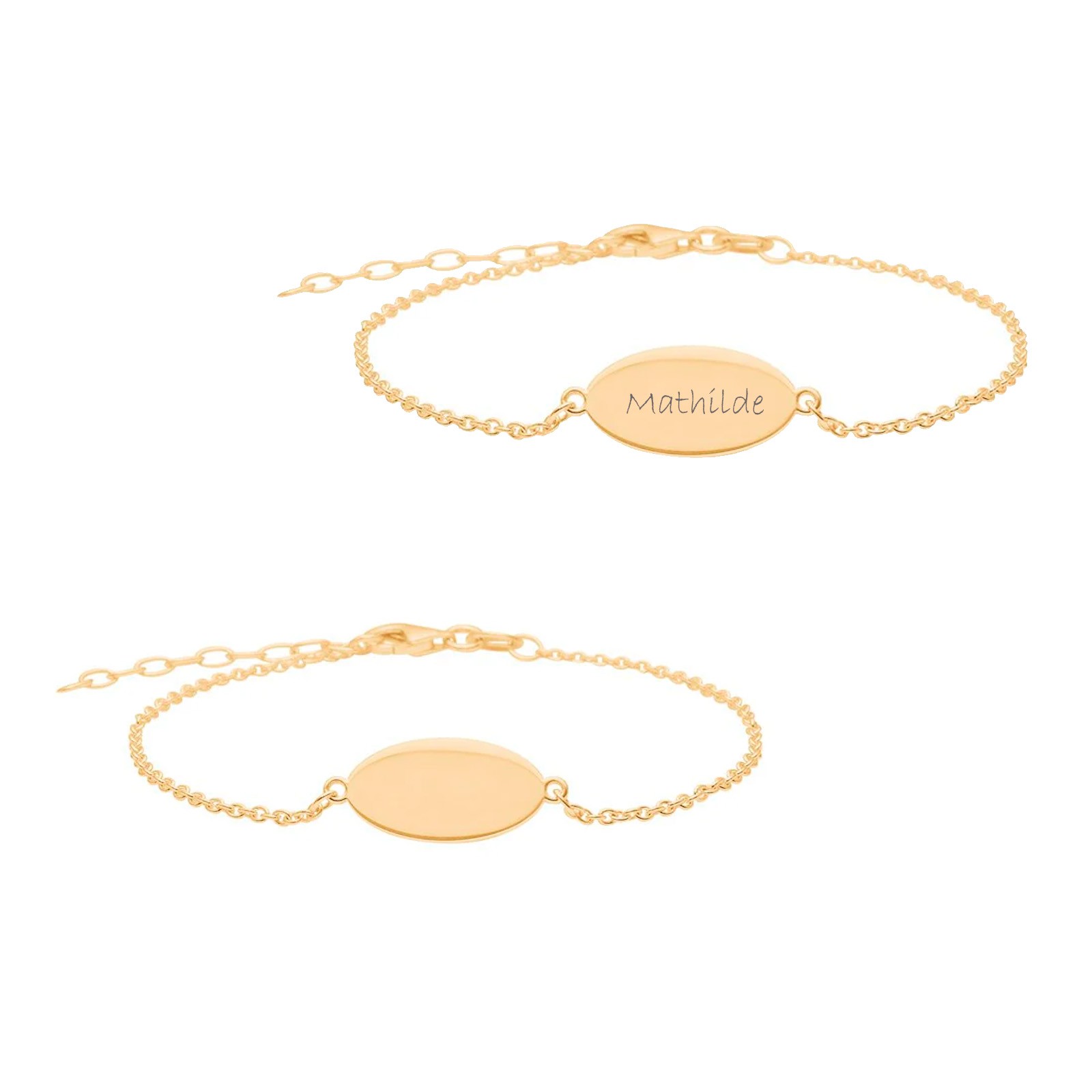 JOANLINOR - Nordahl Andersen sølvforgyldt armbånd oval