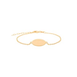 JOANLINOR - Nordahl Andersen sølvforgyldt armbånd oval