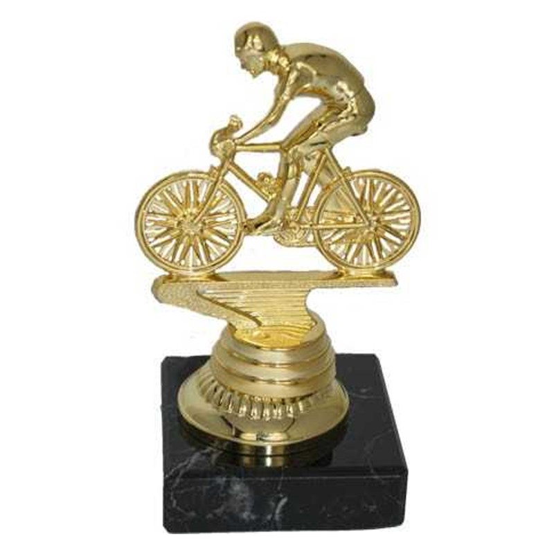 Billede af Statuette cykelrytter Guld 15 cm