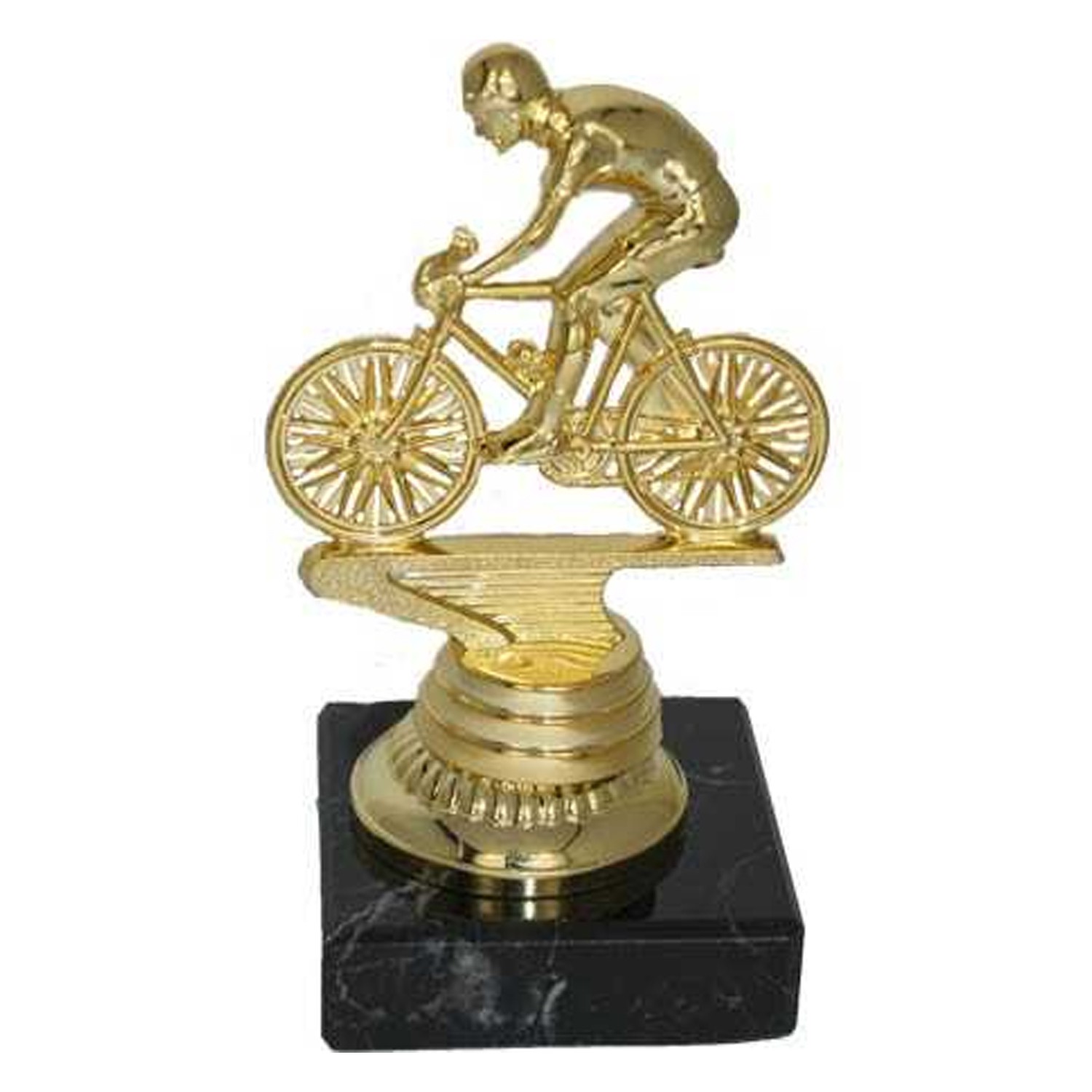 Statuette cykelrytter Guld 15 cm
