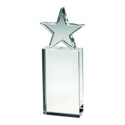 Statuette glas stjerne 25 cm