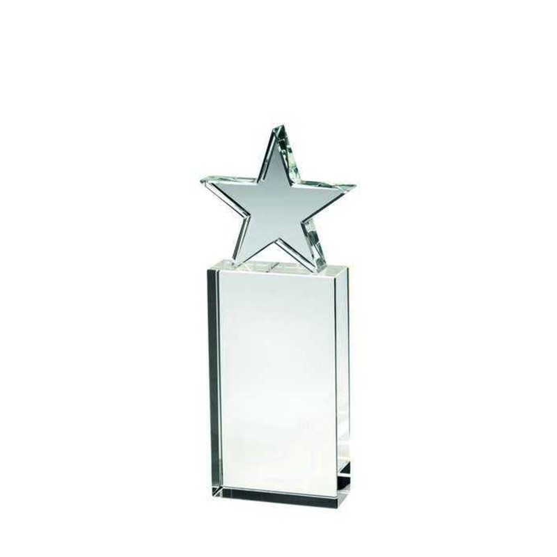 Billede af Statuette glas stjerne 20 cm