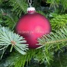 Min første jul julekugle, rød mat | Gratis gravering
