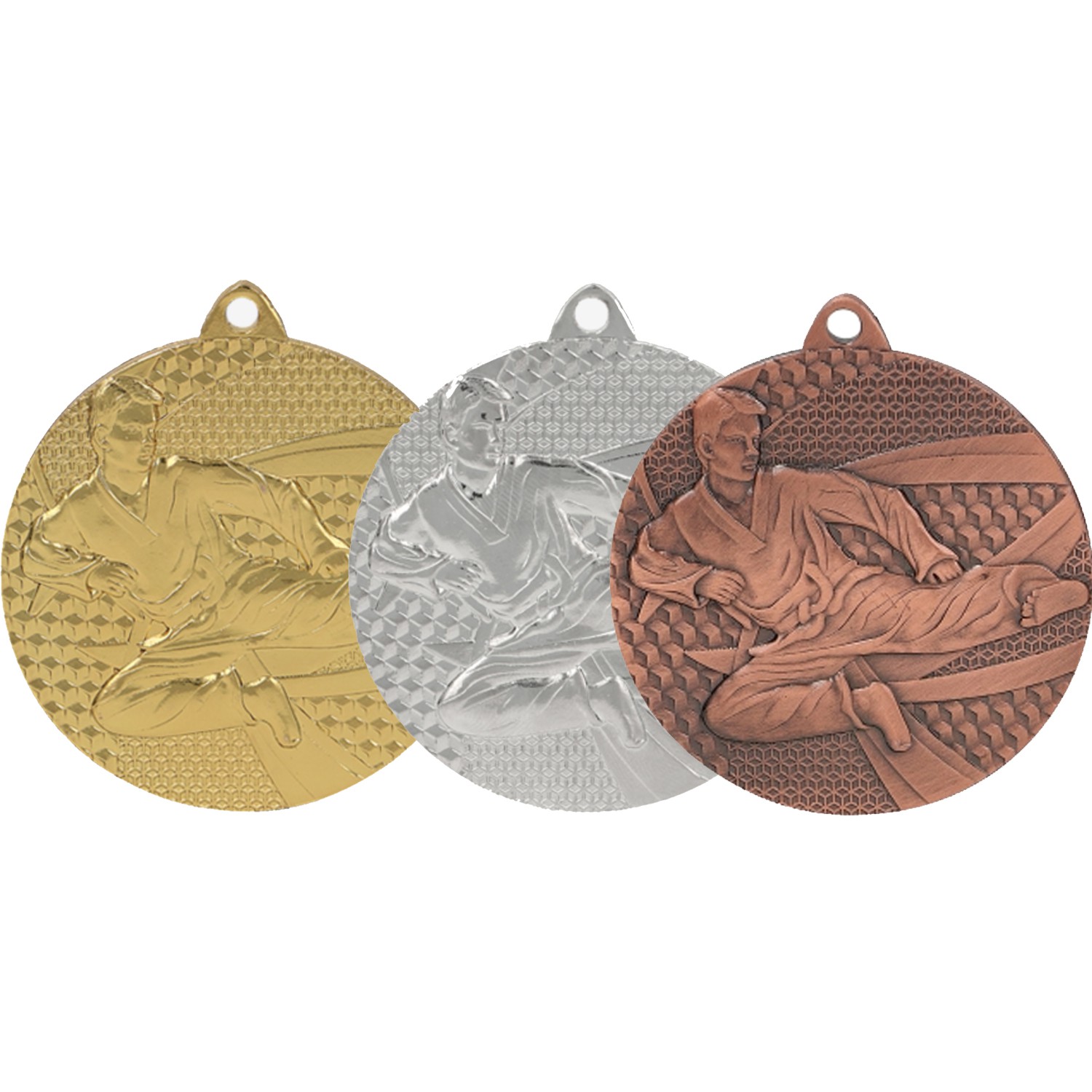 Medalje taekwondo / karate 50 mm inkl. medaljebånd