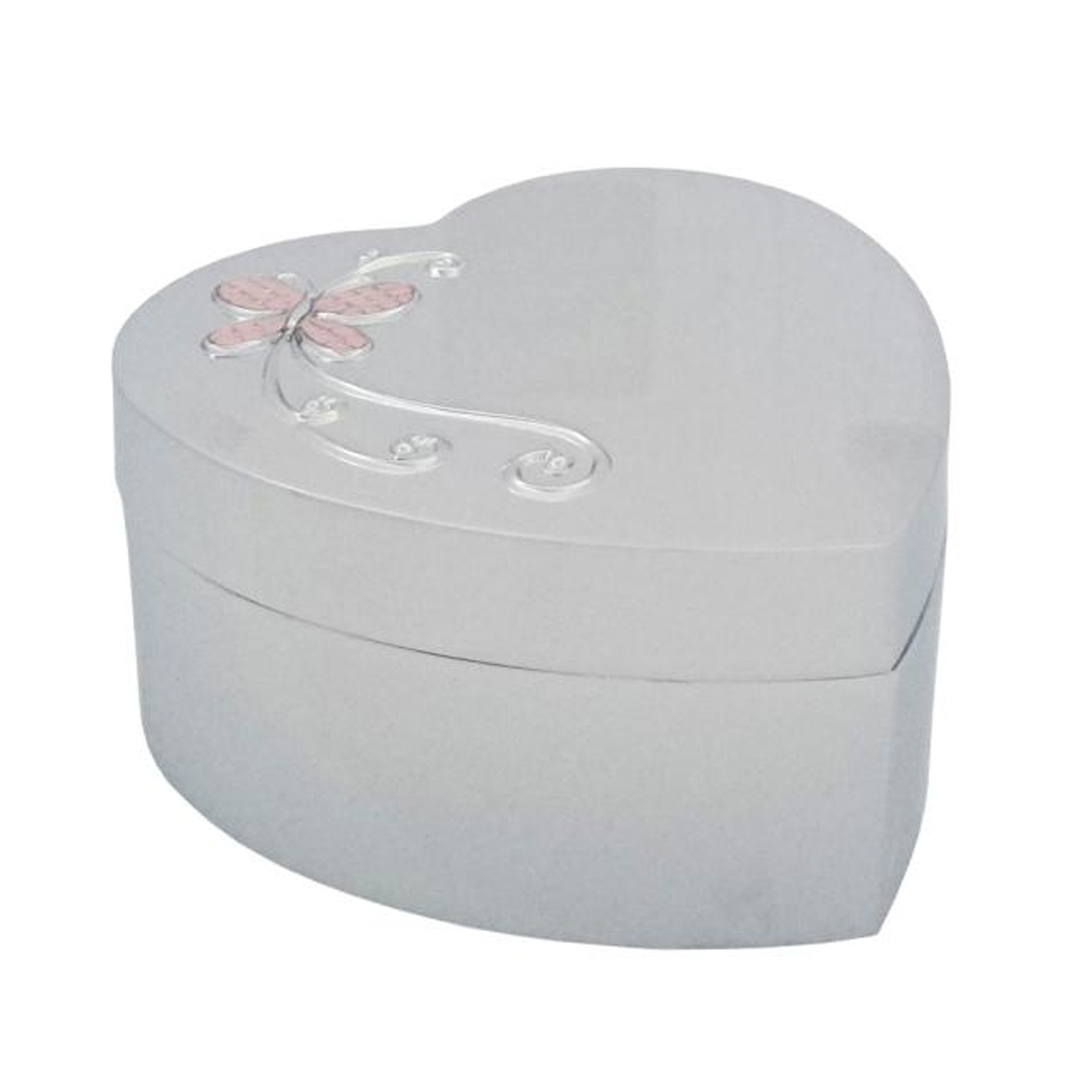 Nordahl Andersen Sommerfugl smykkeskrin med musik krom