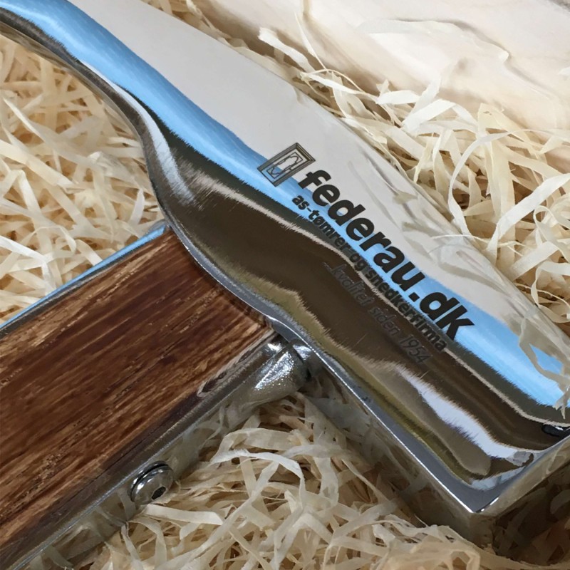 Forkromet hammer til svendegave tømrer Lækker fra mester
