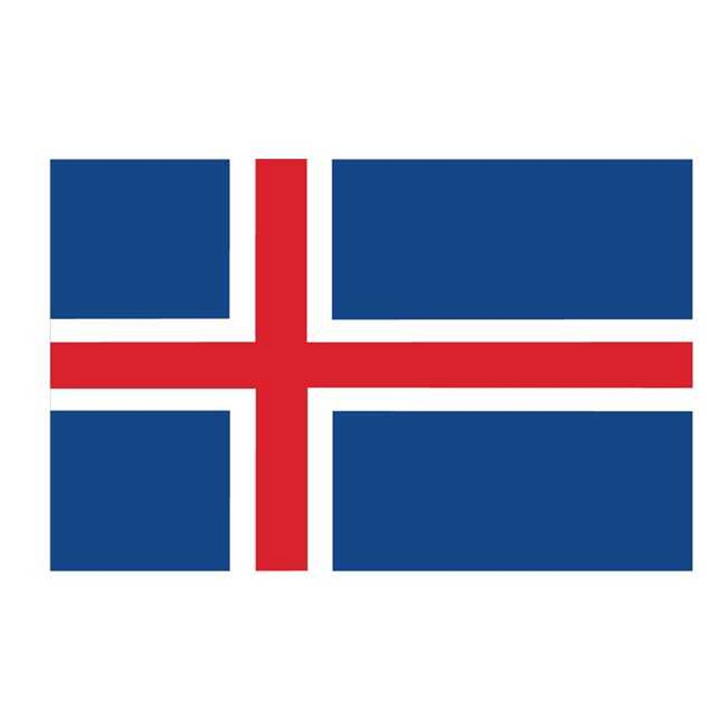Islandsk løst flag til 40 cm bordflag