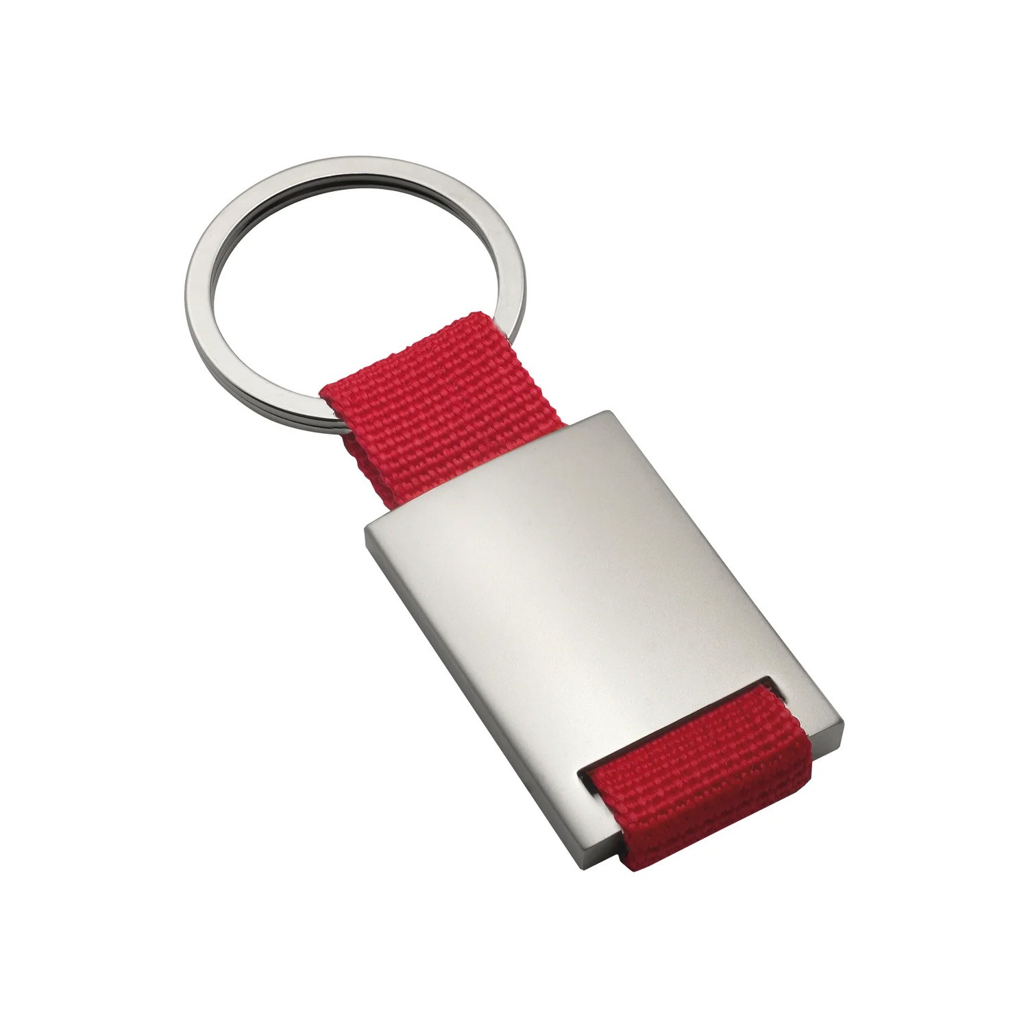Nøglering med rød bånd