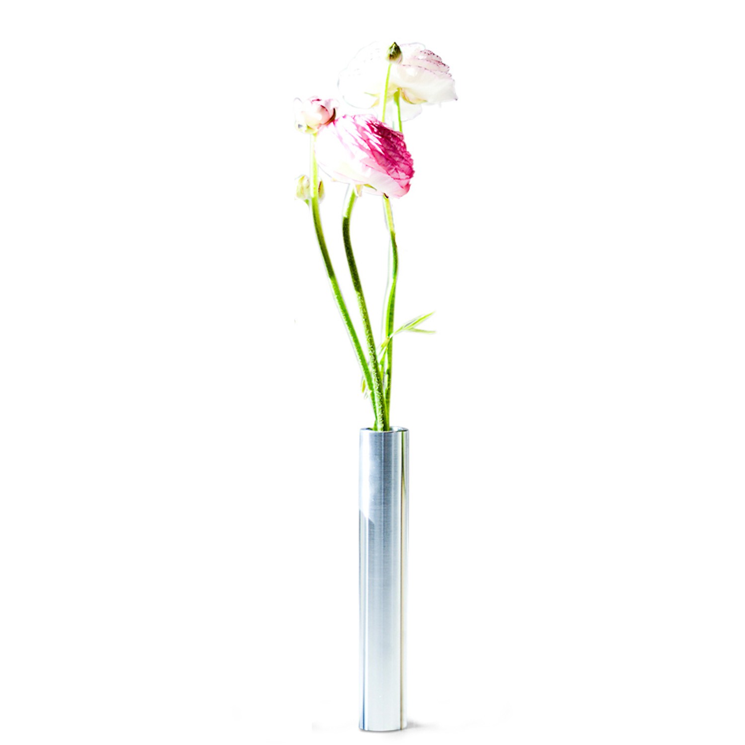 Slim vase 14 cm stål