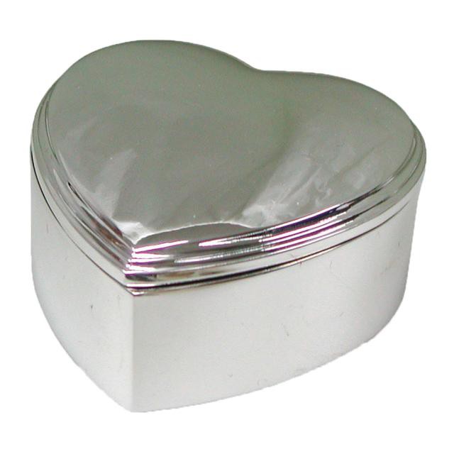 Nordahl Andersen Hjerte smykkeskrin blank 8 x 8 cm krom