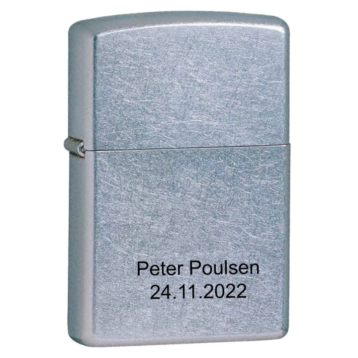 Zippo lighter med indgravering - officiel forhandler