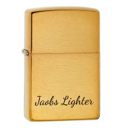 Zippo Lighter Brushed Brass