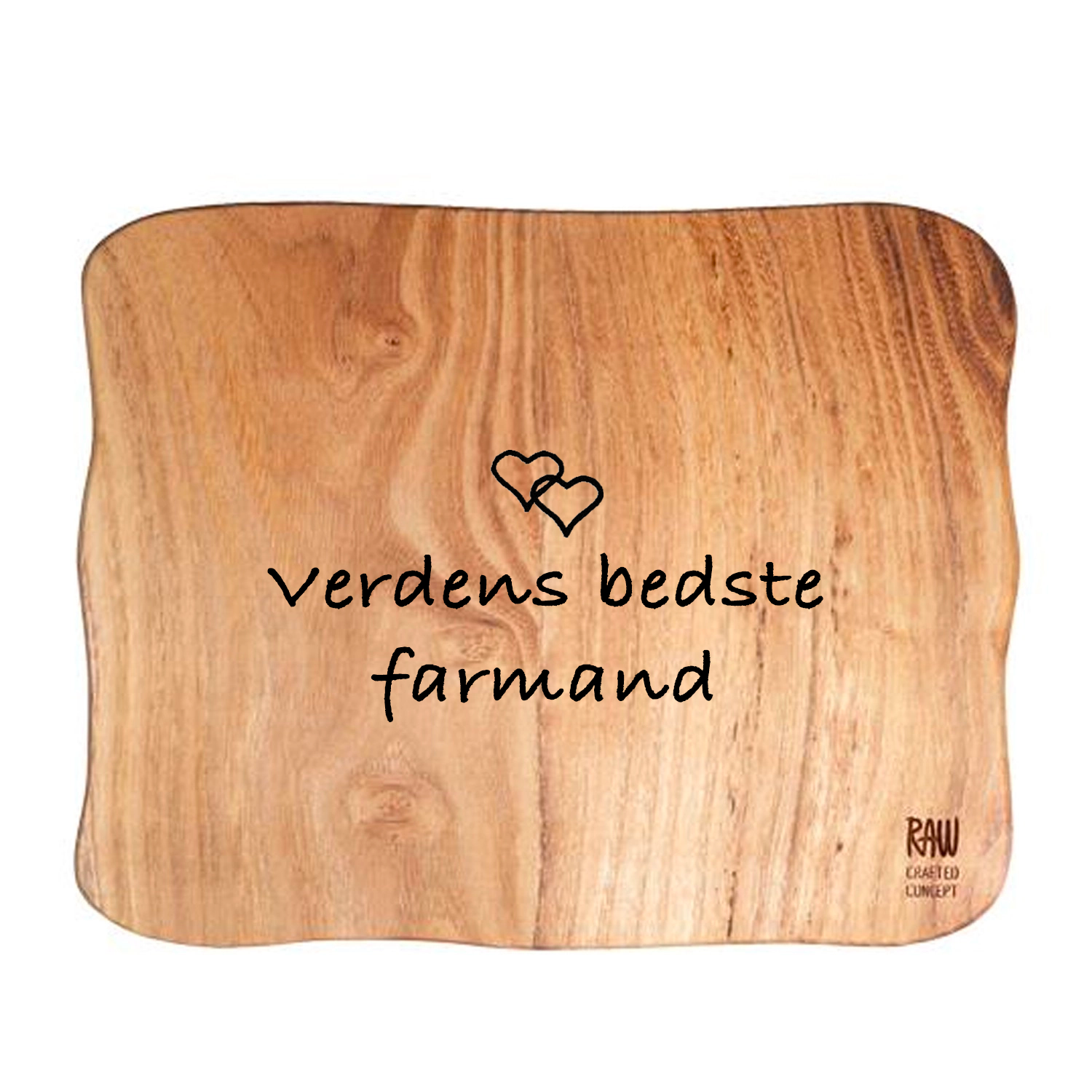 RAW Teak skærebræt 32 x 24 x 2 cm