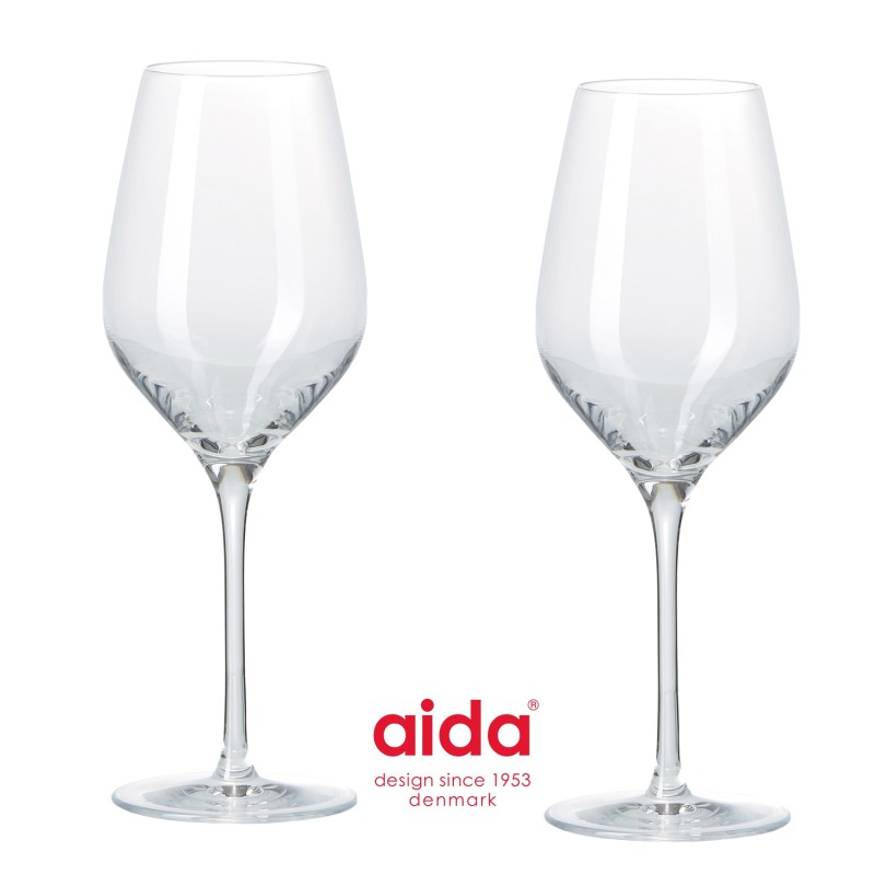 Se Aida Passion Connoisseur hvidvinsglas 2 stk hos Dahls Gravering