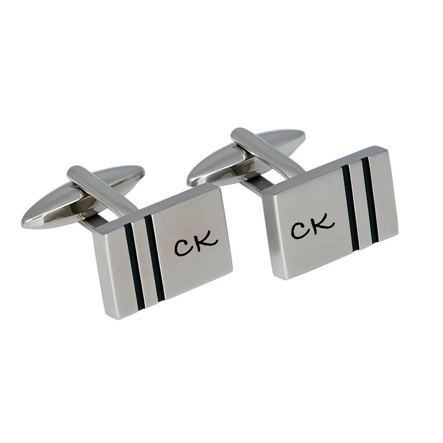 Nordahl Andersen Manchetknapper Stål med striber