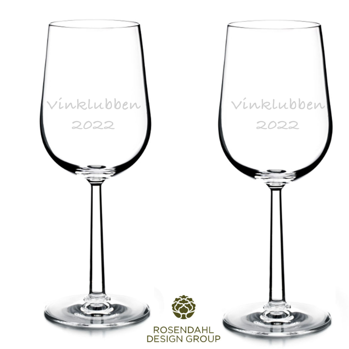 Hvidvinsglas med personlig navn eller logo | Grand Cru glas