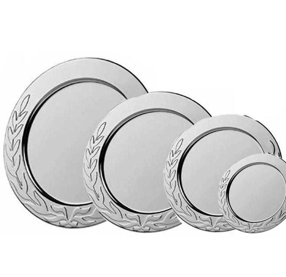 Pokal fad laurbær sølvfarvet