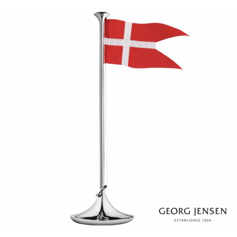 Billede af Georg Jensen Dåbsflag i stål med dåbsmotiver hos Dahls Gravering