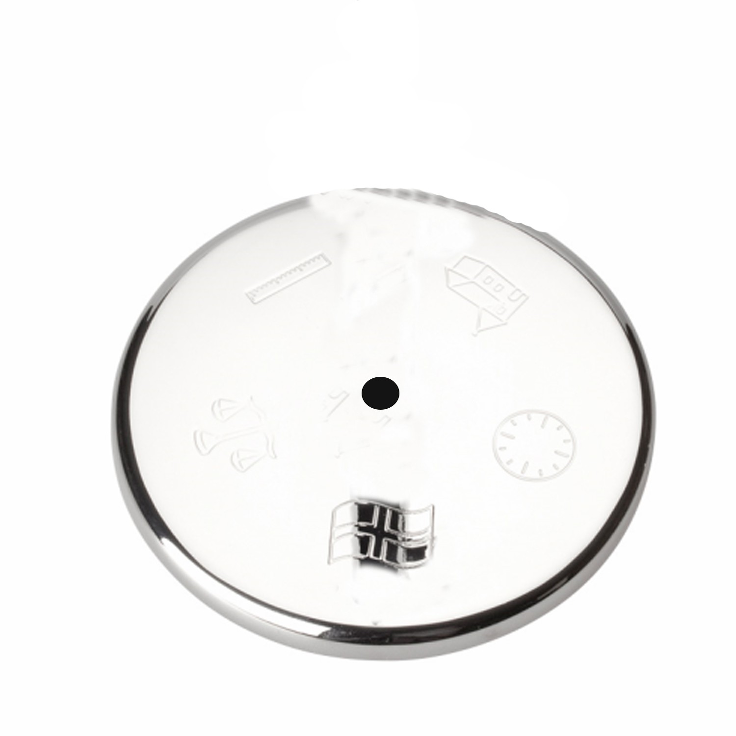 Nordahl Andersen Bordflag m. dåbsmotiver 30 cm Krom - KUN LØS FOD